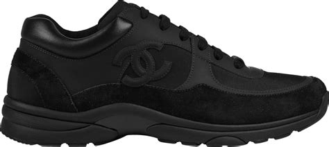 all black Chanel sneakers